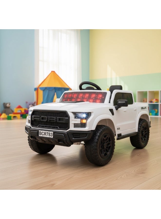 Electric Four-Wheel Drive Ride-On Car for Kids with Innovative Rocking Function and Front & Rear LED Lights - Dual Powerful Motors and Complete Entertainment System with Bluetooth and Parental Remote Control - Image 2